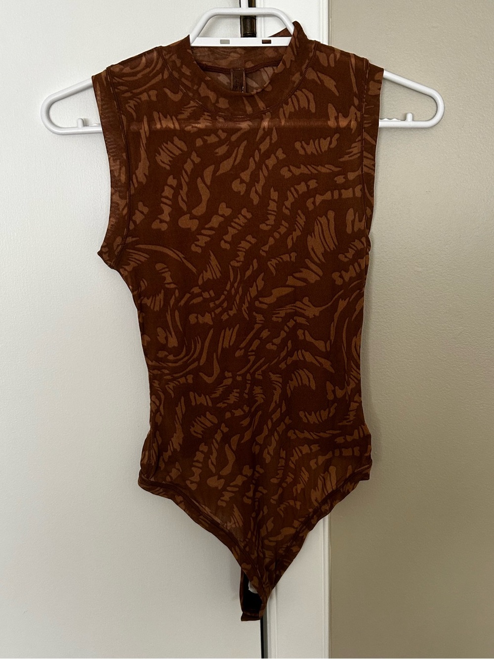 Skims logo sheer bodysuit
